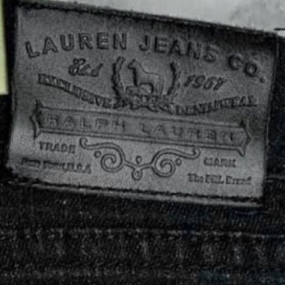 Ralph Lauren 90s Black Rhinestone Pocket Jeans Women’s 8 - Picture 6 of 9